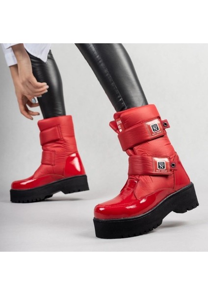 Yzlal Miah Kırmızı Rugan Kar Bot (Numara: 40) fırsatları