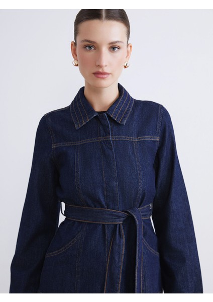 Yeni Sezon Gömlek Yaka Kadın Jean Ceket fırsatları