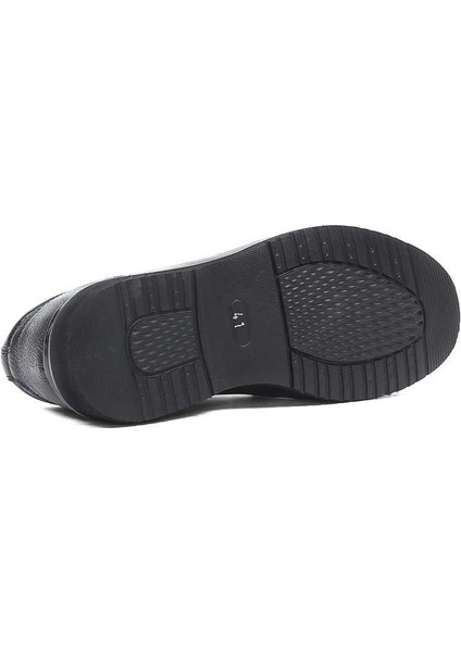 Erkek Siyah Deri Loafer