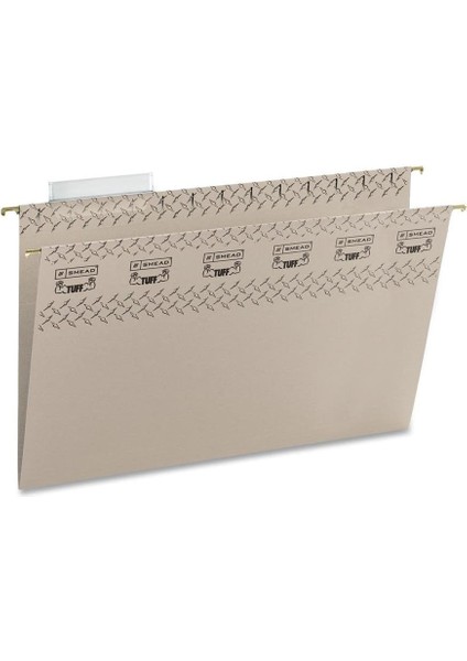 Tuff Asma Dosya Folder With Slide Tab, 1/3 Cut Sliding Tab, Yasal Boyut, Çelik Gri, Kutu Başına 18 (64093, Çubuk Rengi May Vary)