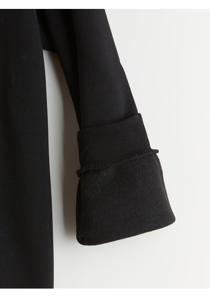 Yeni Sezon Bisiklet Yaka Baskılı Erkek Çocuk Kalın Sweatshirt fırsatları