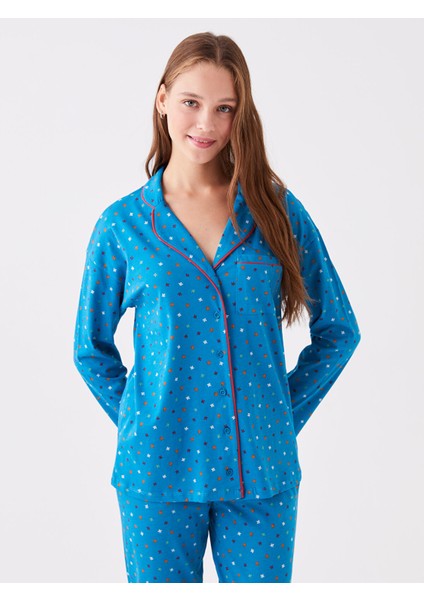 Yeni Sezon Gömlek Yaka Desenli Kadın Pijama Takımı fiyatları