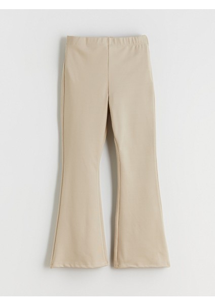 Yeni Sezon Beli Lastikli Ispanyol Paça Kız Çocuk Tayt modelleri