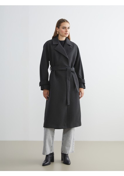 Yeni Sezon Kruvaze Yaka Kadın Kaşe Kaban fiyatları