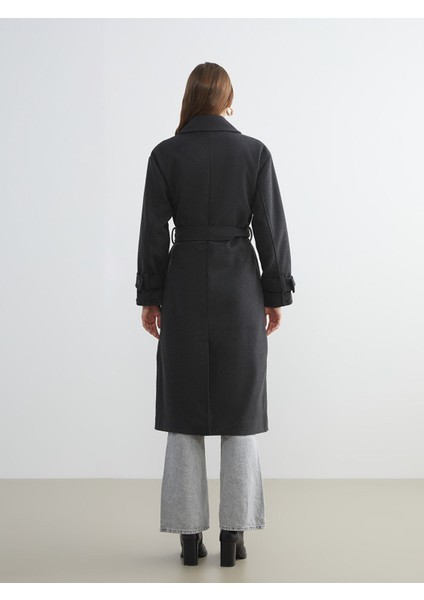 Yeni Sezon Kruvaze Yaka Kadın Kaşe Kaban indirimleri