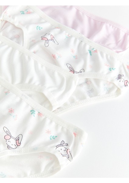 Yeni Sezon Baskılı Pamuklu Kız Bebek Külot 4'lü fiyatları