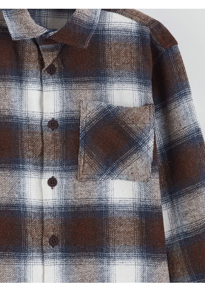 Yeni Sezon Uzun Kollu Ekose Erkek Çocuk Gömlek modelleri