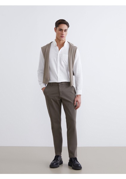 Yeni Sezon Dar Kalıp Erkek Chino Pantolon