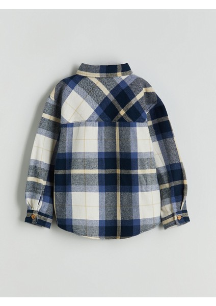 Yeni Sezon Uzun Kollu Ekose Erkek Çocuk Gömlek modelleri