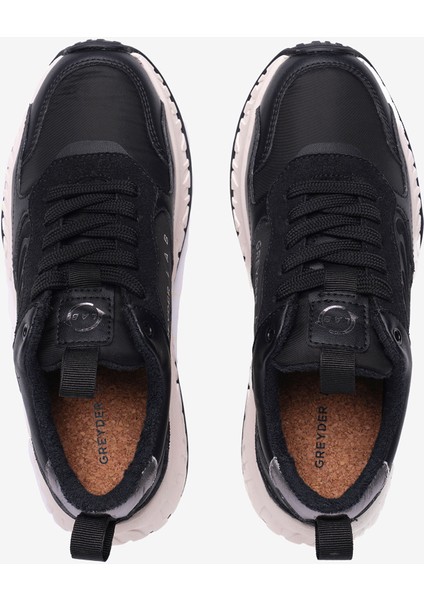 Greyder LAB Kadın Siyah Hakiki Deri Spor Ayakkabı 5K2CA45380 indirimleri
