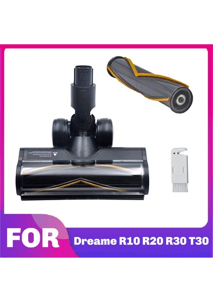 Dream Için R10 R20 R20 R30 T30 Vakum Elektrik Zemin Fırçası Bağlama Zemin Yumuşak Silindir Fırça Başlığı LED Toz Işığı A (Yurt Dışından)