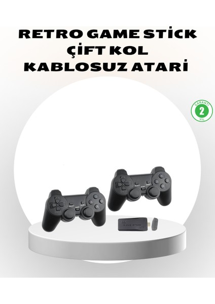 Yzlal Kablosuz Taşınabilir Oyun Konsolu 2.4g Tv Bağlantılı Kompakt Tasarım