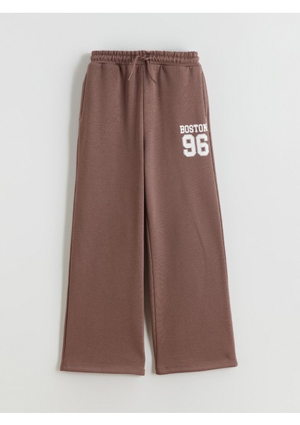 Yeni Sezon Beli Lastikli Kız Çocuk Eşofman Altı