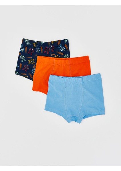 Yeni Sezon Baskılı Erkek Çocuk Boxer 3'lü