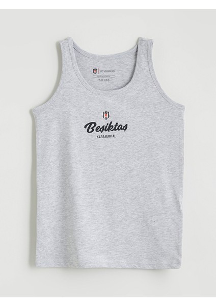 Yeni Sezon Bisiklet Yaka Beşiktaş Baskılı Erkek Çocuk Atlet 2'li fiyatları