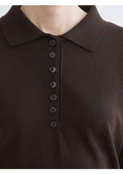 Yeni Sezon Polo Yaka Kadın Triko Kazak modelleri