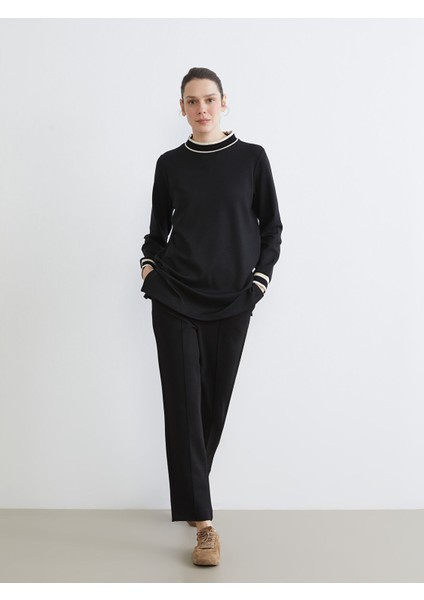 Yeni Sezon Beli Lastikli Kadın Cigarette Pantolon