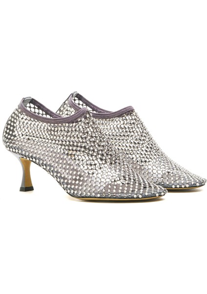 Woven Gri Tekstil Kadın Stiletto & Abiye modelleri