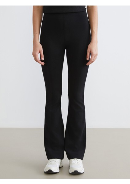 Yeni Sezon Yüksek Bel Ispanyol Paça Kadın Tayt Pantolon fiyatları