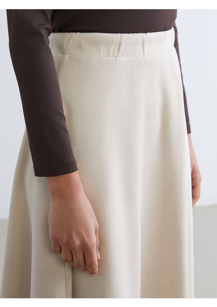 Yeni Sezon Beli Lastikli Kloş Etek modelleri