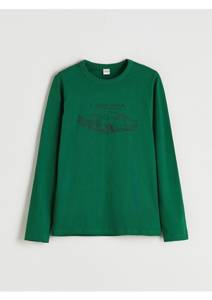 Yeni Sezon Bisiklet Yaka Erkek Çocuk Tişört