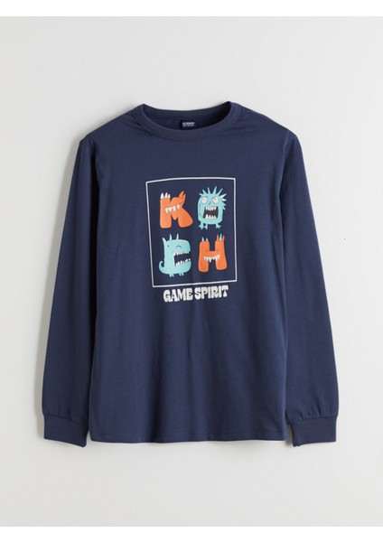 Yeni Sezon Bisiklet Yaka Erkek Çocuk Tişört