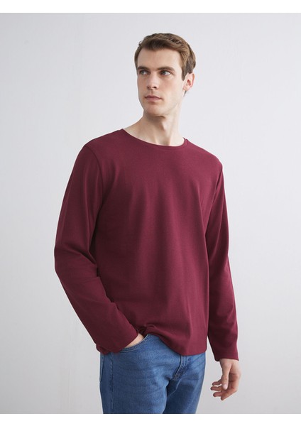 Yeni Sezon Bisiklet Yaka Uzun Kollu Erkek Tişört