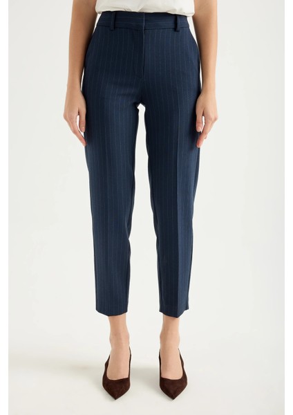 Çizgili Düz Kesim Pantolon fırsatları