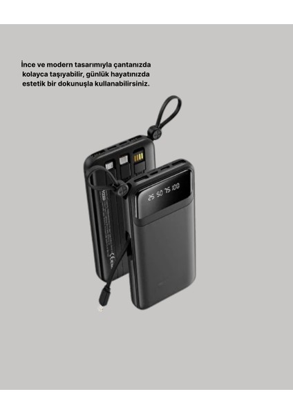 Yzlal Çoklu Güvenlik Korumalı 20.000 Mah Powerbank Fener Özellikli fiyatları