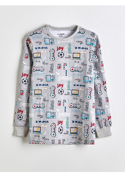 Yeni Sezon Bisiklet Yaka Erkek Çocuk Pijama Takımı fiyatları