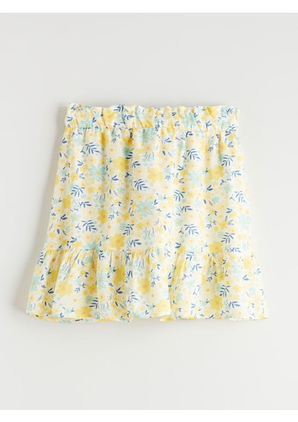 Yeni Sezon Beli Lastikli Fırfırlı Kız Çocuk Şort Etek fiyatları