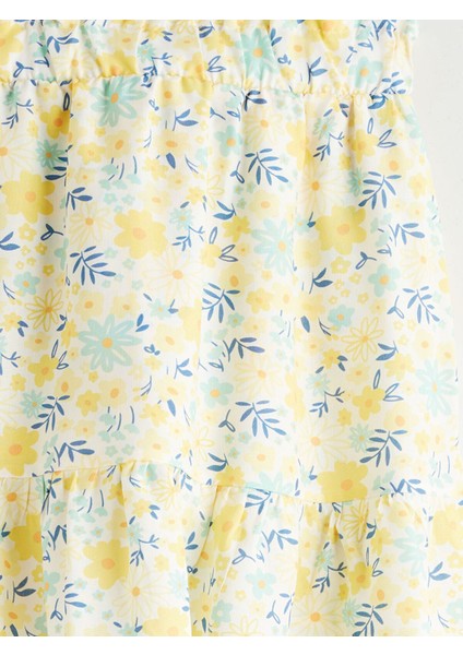 Yeni Sezon Beli Lastikli Fırfırlı Kız Çocuk Şort Etek modelleri