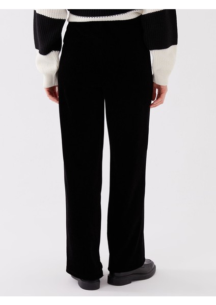 Yeni Sezon Standart Fit Geniş Paça Kadife Kadın Pantolon indirimleri