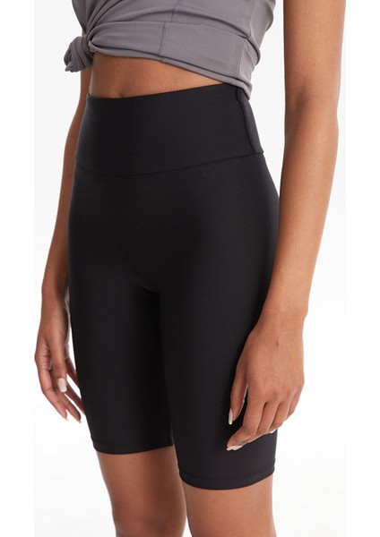 Yeni Sezon Düz Beli Lastikli Kadın Biker Şort Tayt modelleri