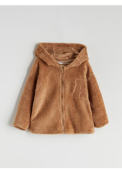 Yeni Sezon Kapüşonlu Pelüş Erkek Çocuk Hırka