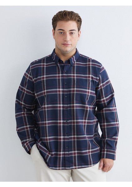 Yeni Sezon Regular Fit Uzun Kollu Ekose Erkek Gömlek