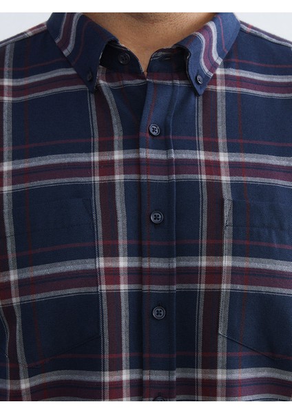 Yeni Sezon Regular Fit Uzun Kollu Ekose Erkek Gömlek modelleri