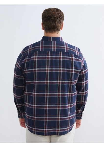 Yeni Sezon Regular Fit Uzun Kollu Ekose Erkek Gömlek fırsatları