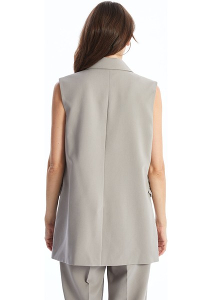 Yeni Sezon Kadın Ceket Yaka Düz Klasik Yelek fırsatları