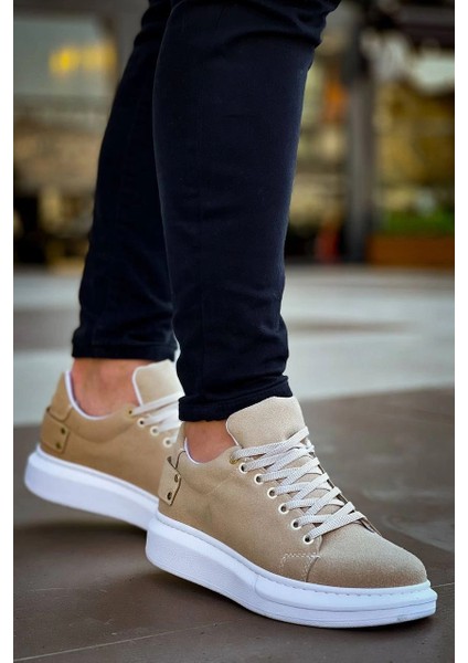 Yzlal KB047 Kuback Bej Süet Günlük Erkek Ayakkabı (Numara: 44)