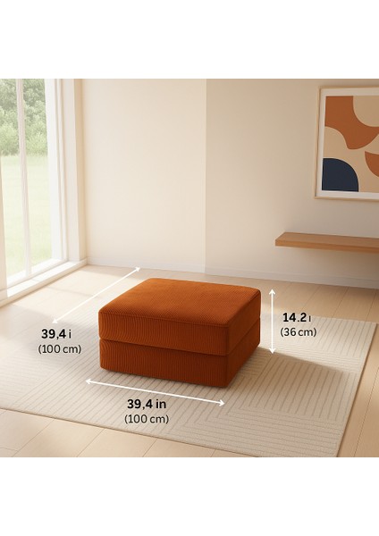 Yeny Fitilli Kadife | Köşe Koltuk | 200X200 Köşe Takımı | Modüler Köşe Takımı | Yataklı L Koltuk | Fitilli Kadife | Kılıflar Yıkanabilir