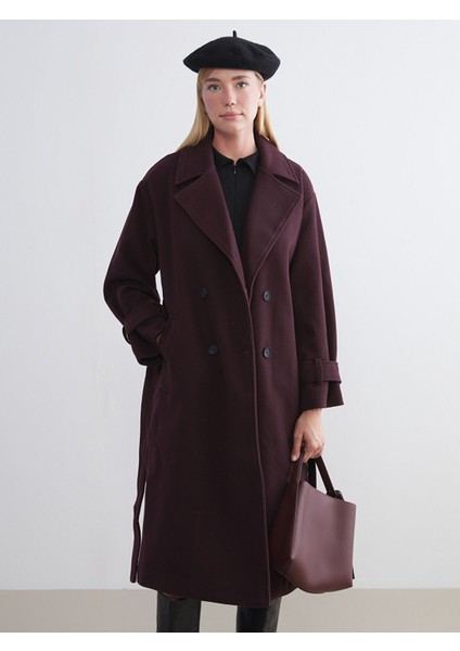 Yeni Sezon Kruvaze Yaka Kadın Kaşe Kaban fiyatları