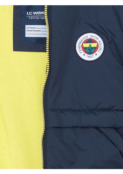 Yeni Sezon Kapüşonlu Fenerbahçe Baskılı Erkek Çocuk Mont fiyatları