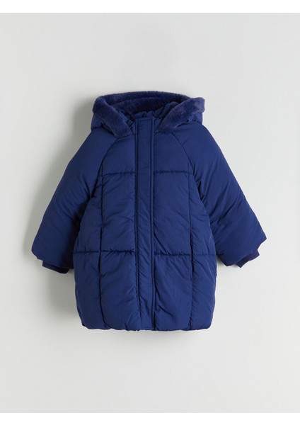 Yeni Sezon Kapüşonlu Kız Çocuk Şişme Mont