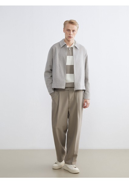 Yeni Sezon Standart Kalıp Gömlek Yaka Erkek Kaşe Mont fiyatları