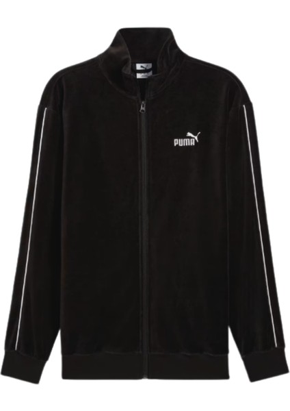 Essentials Elevated Velour Track Erkek Siyah Ceket fırsatları