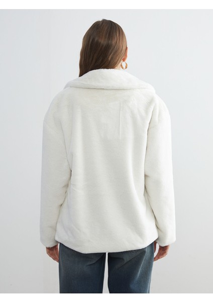 Yeni Sezon Ceket Yaka Kadın Pelüş Mont indirimleri