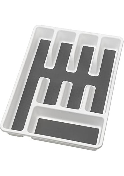 Kaymaz Çatal Bıçak Tepsisi - Çekmeceler Için Çatal Bıçak Tepsisi, Polipropilen, 26,5 x 5 x 36,5 Cm, Beyaz modelleri