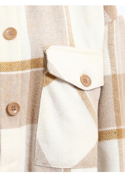 Yeni Sezon Ekose Oversize Kadın Oduncu Gömlek Ceket modelleri