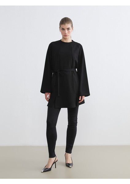 Yeni Sezon Bisiklet Yaka Kadın Sweatshirt Tunik fiyatları